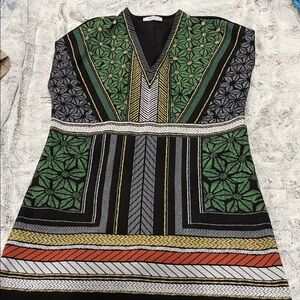Zara Geometric Mini Dress - Green, Black, Gray ( box Z)